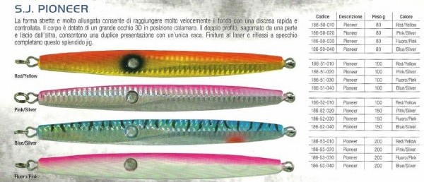 Rapture Sea Jig Pioneer mm. 150 gr. 150 colore BS Blue/Silver